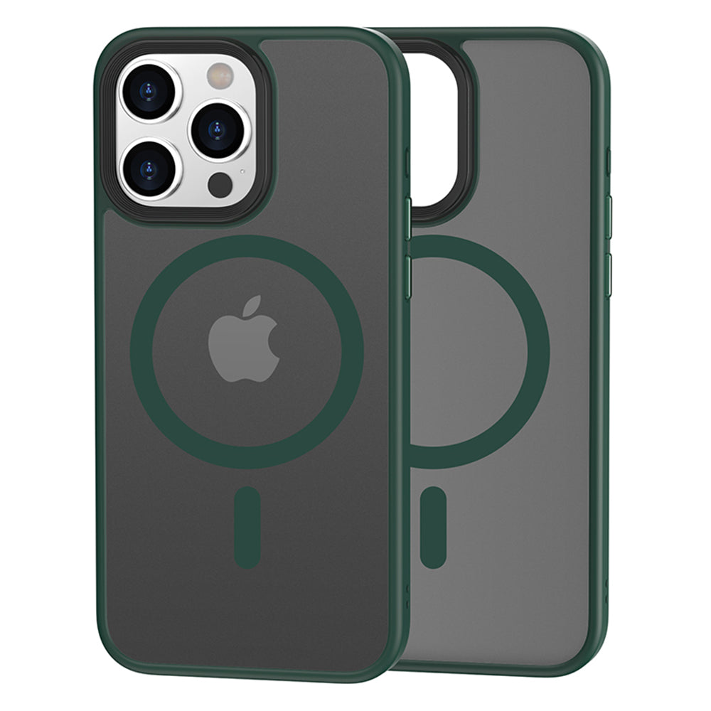 Magnetic Case for iPhone 15 Pro Compatible with MagSafe Skin-touch PC TPU Matte Phone Cover Magnetic Case for iPhone 15 Pro Compatible with MagSafe Skin-touch PC TPU Matte Phone Cover